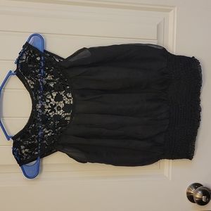 Black Silk Top